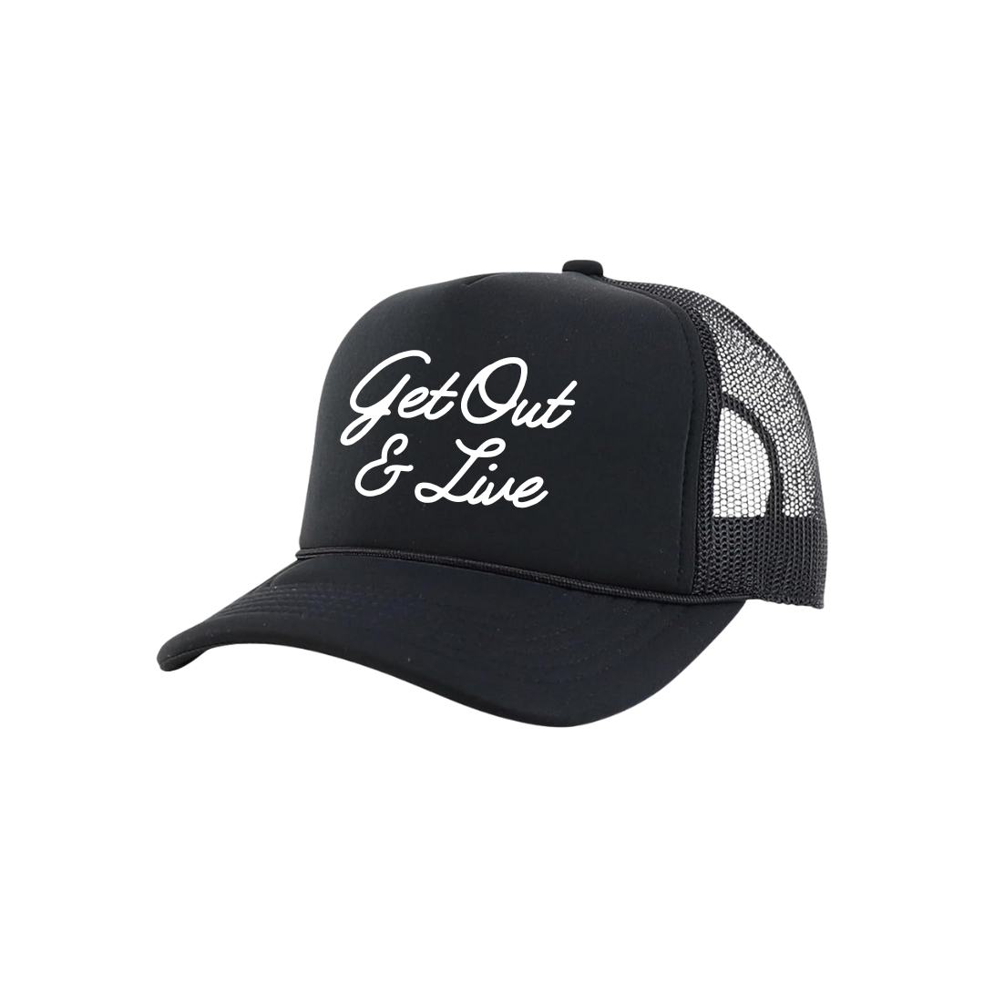 Get Out & Live - 5 Panel Foam Trucker Hat